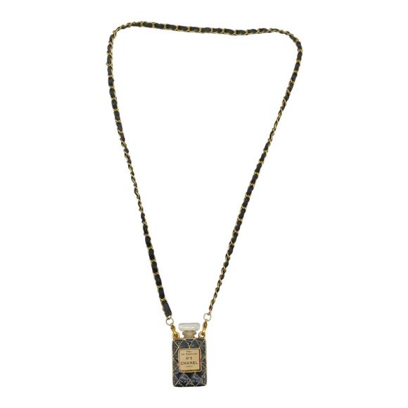 Chanel No.5 Eau de Perfume Mini Bottle Chain Necklace W/Box - Picture 3 of 11